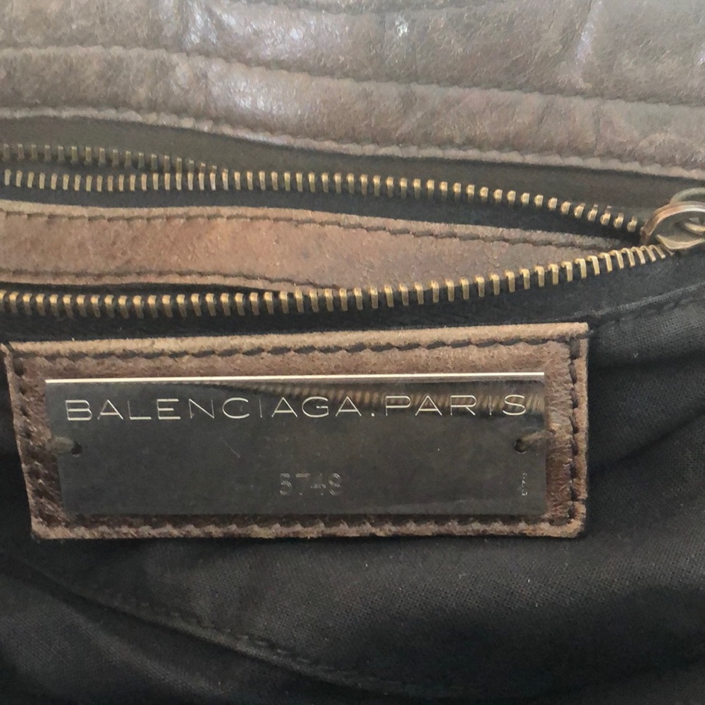 Classic Balenciaga Motorcycle Bag - Brown - Picture 4 of 5